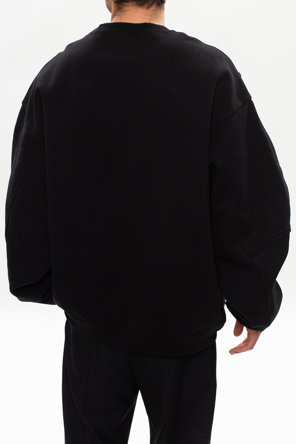 Sweatshirt with logo Balenciaga - patchwork short-sleeve Sweatshirt with logo Balenciaga - patchwork short-sleeve